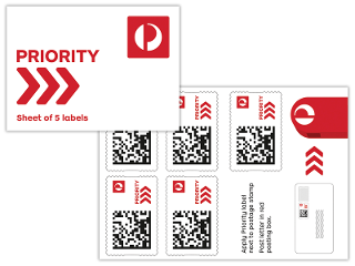 Priority Labels - Booklet of 5 product photo Internal 1 DETAILS
