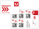 Priority Labels - Booklet of 5 product photo Internal 1 THUMBNAIL