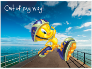 Tweety roller skating Glenelg Beach, SA product photo