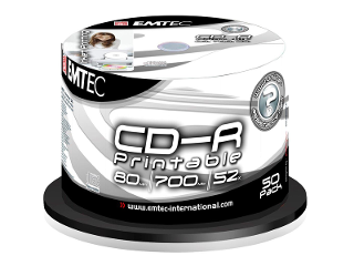 Emtec CD-R Printable 50 Pack product photo Internal 1 DETAILS
