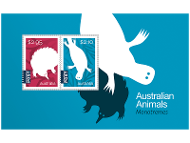 Australian Animals Monotremes minisheet product photo