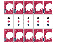 Gutter strip 10 x $2.95 International stamps product photo