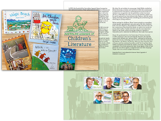 Australian Legends of Children's Literature stamp pack product photo Internal 1 DETAILS