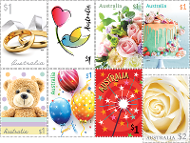Set of Moments to Treasure gummed stamps product photo