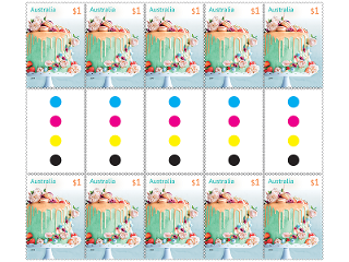 Gutter strip 10 x $1 Cake stamps product photo Internal 1 DETAILS