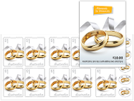 Booklet of 10 $1 Gold rings stamps product photo