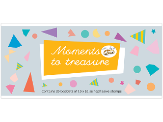 Chequebook 20 x 10 $1 self-adhesive Gold rings stamps product photo Internal 1 DETAILS