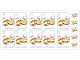 Chequebook 20 x 10 $1 self-adhesive Gold rings stamps product photo Internal 2 THUMBNAIL