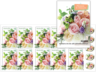 Booklet of 10 $1 Bouquet stamps product photo Internal 1 DETAILS