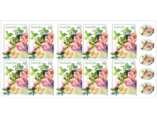 Booklet of 10 $1 Bouquet stamps product photo Internal 2 DETAILS