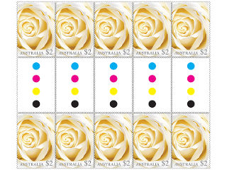 Gutter strip 10 x $2 White rose stamps product photo Internal 1 DETAILS