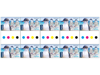 Gutter strip 10 x $2.30 Little Penguin international stamps product photo Internal 1 DETAILS