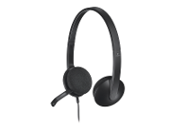 Logitech® H340 USB Plug-and-Play Headset product photo