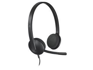 Logitech® H340 USB Plug-and-Play Headset product photo Internal 3 DETAILS