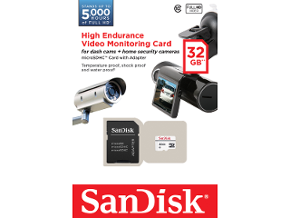 SanDisk® High Endurance 32GB Video Monitoring MicroSD™ Card product photo Internal 1 DETAILS