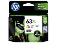 HP 63XL High Yield  Tri-Color Ink Cartridge product photo