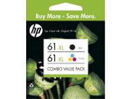 HP 61XL Black and Colour Ink Cartridge Combo Pack product photo