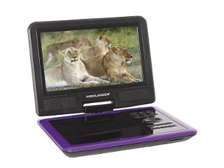 Highlander 9" Portable DVD Player - Purple product photo Internal 1 DETAILS