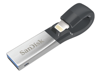 SanDisk® iXpand 32GB Flash Drive with Lightning Connector product photo Internal 1 DETAILS