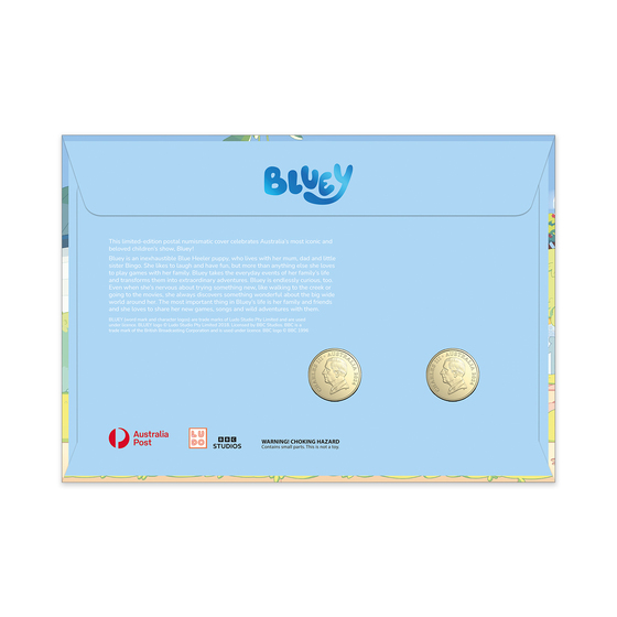 Bluey 2024 Limited Edition 2-Coin Postal Numismatic Cover (PNC) product photo Internal 2 DETAILS