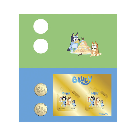Bluey 2024 Limited Edition 2-Coin and Minisheet Collection — The Heelers product photo Internal 2 DETAILS