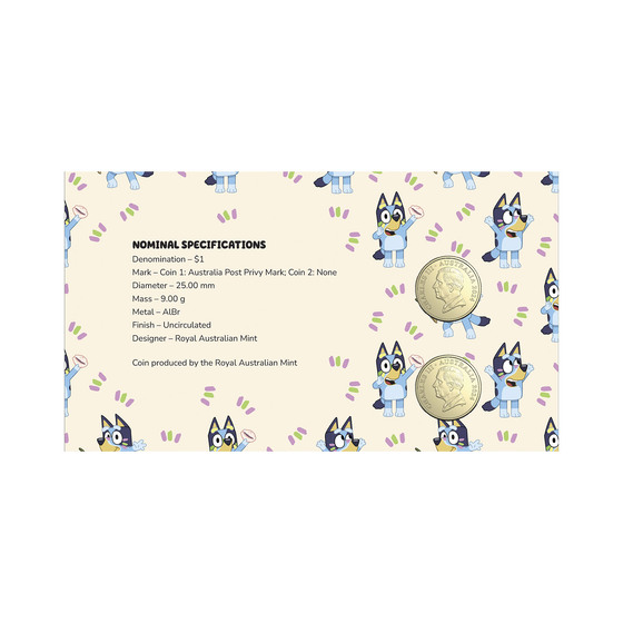 Bluey 2024 Limited Edition 2-Coin and Minisheet Collection — The Heelers product photo Internal 4 DETAILS