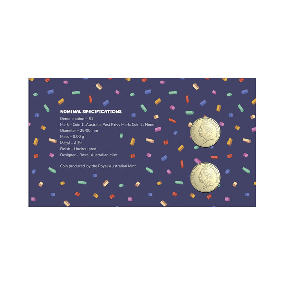 Bluey 2024 Limited Edition 2-Coin and Minisheet Collection — Bluey and Friends product photo Internal 4 DETAILS