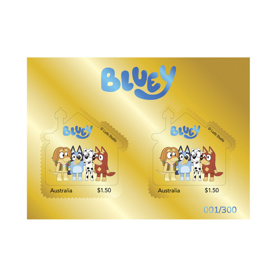 Bluey 2024 Limited Edition 2-Coin and Minisheet Collection — Bluey and Friends product photo Internal 5 DETAILS