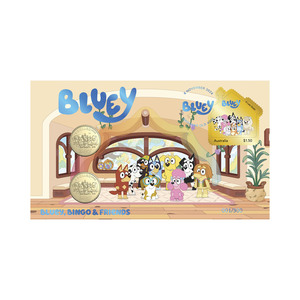 Bluey 2024 Limited Edition 2-Coin and Minisheet Collection — Bluey, Bingo and Friends product photo