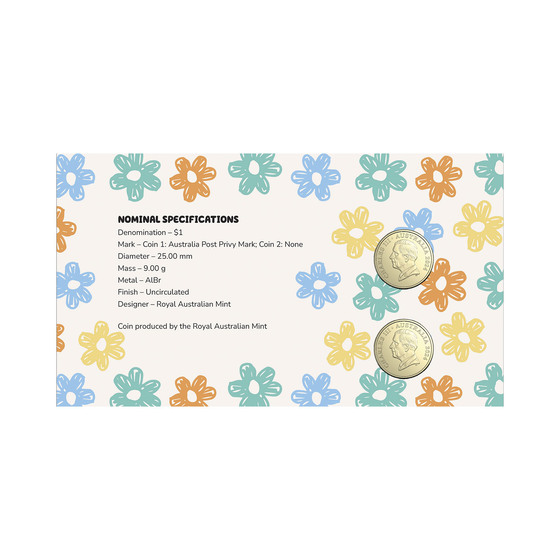 Bluey 2024 Limited Edition 2-Coin and Minisheet Collection — Dad and Mum product photo Internal 4 DETAILS