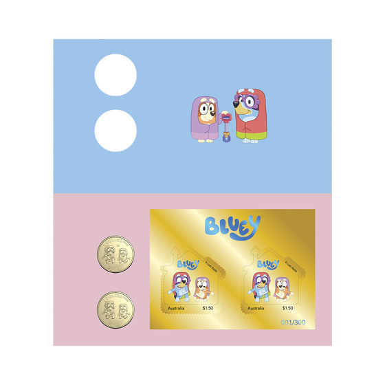 Bluey 2024 Limited Edition 2-Coin and Minisheet Collection — The Grannies product photo Internal 2 DETAILS