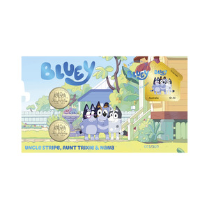Bluey 2024 Limited Edition 2-Coin and Minisheet Collection — Nana, Stripe and Trixie product photo