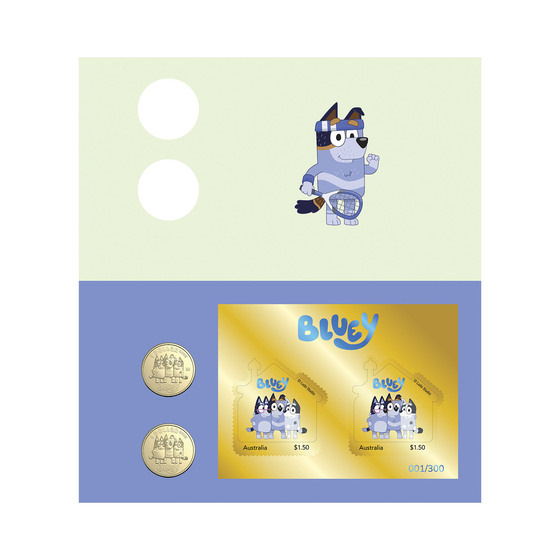 Bluey 2024 Limited Edition 2-Coin and Minisheet Collection — Nana, Stripe and Trixie product photo Internal 2 DETAILS