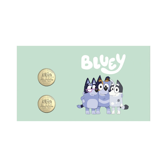 Bluey 2024 Limited Edition 2-Coin and Minisheet Collection — Nana, Stripe and Trixie product photo Internal 3 DETAILS