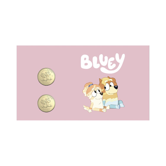 Bluey 2024 Limited Edition 2-Coin and Minisheet Collection — Uncle Rad and Frisky product photo Internal 3 DETAILS