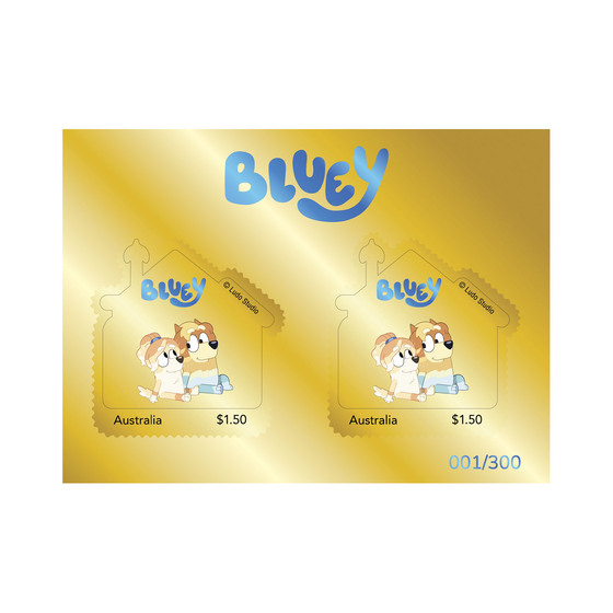 Bluey 2024 Limited Edition 2-Coin and Minisheet Collection — Uncle Rad and Frisky product photo Internal 5 DETAILS