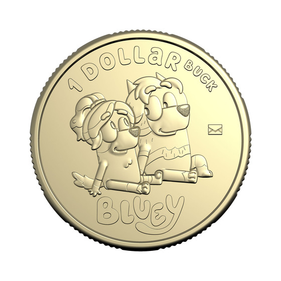 Bluey 2024 Limited Edition 2-Coin and Minisheet Collection — Uncle Rad and Frisky product photo Internal 7 DETAILS