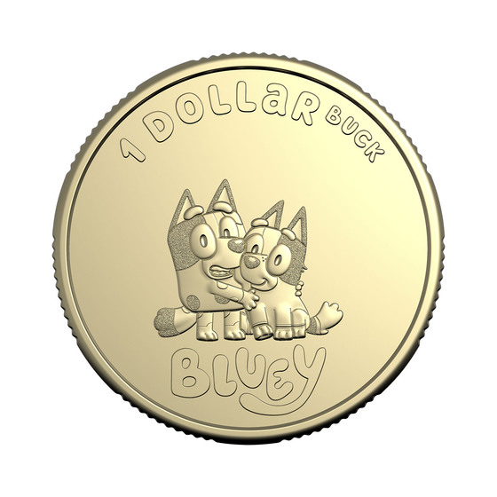 Bluey 2024 Limited Edition 2-Coin and Minisheet Collection — Muffin and Socks product photo Internal 6 DETAILS