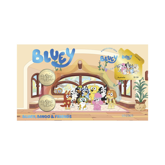 Bluey 2024 Limited Edition 2-Coin and Minisheet Collection Set product photo Internal 9 DETAILS