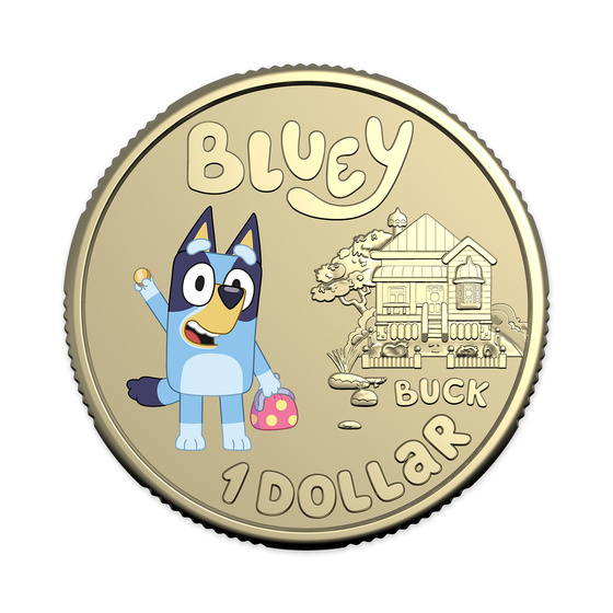 Bluey 2024 Coin in Card — Bluey product photo Internal 2 DETAILS