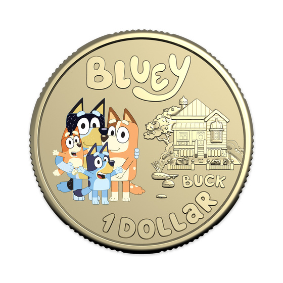 Bluey 2024 Coin in Card — The Heelers product photo Internal 2 DETAILS