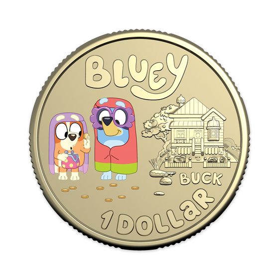 Bluey 2024 Coin in Card — The Grannies product photo Internal 2 DETAILS
