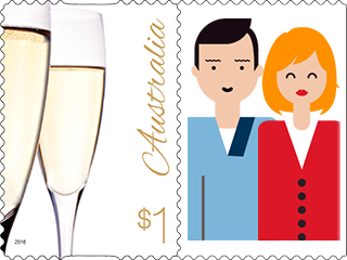 Champagne glasses product photo